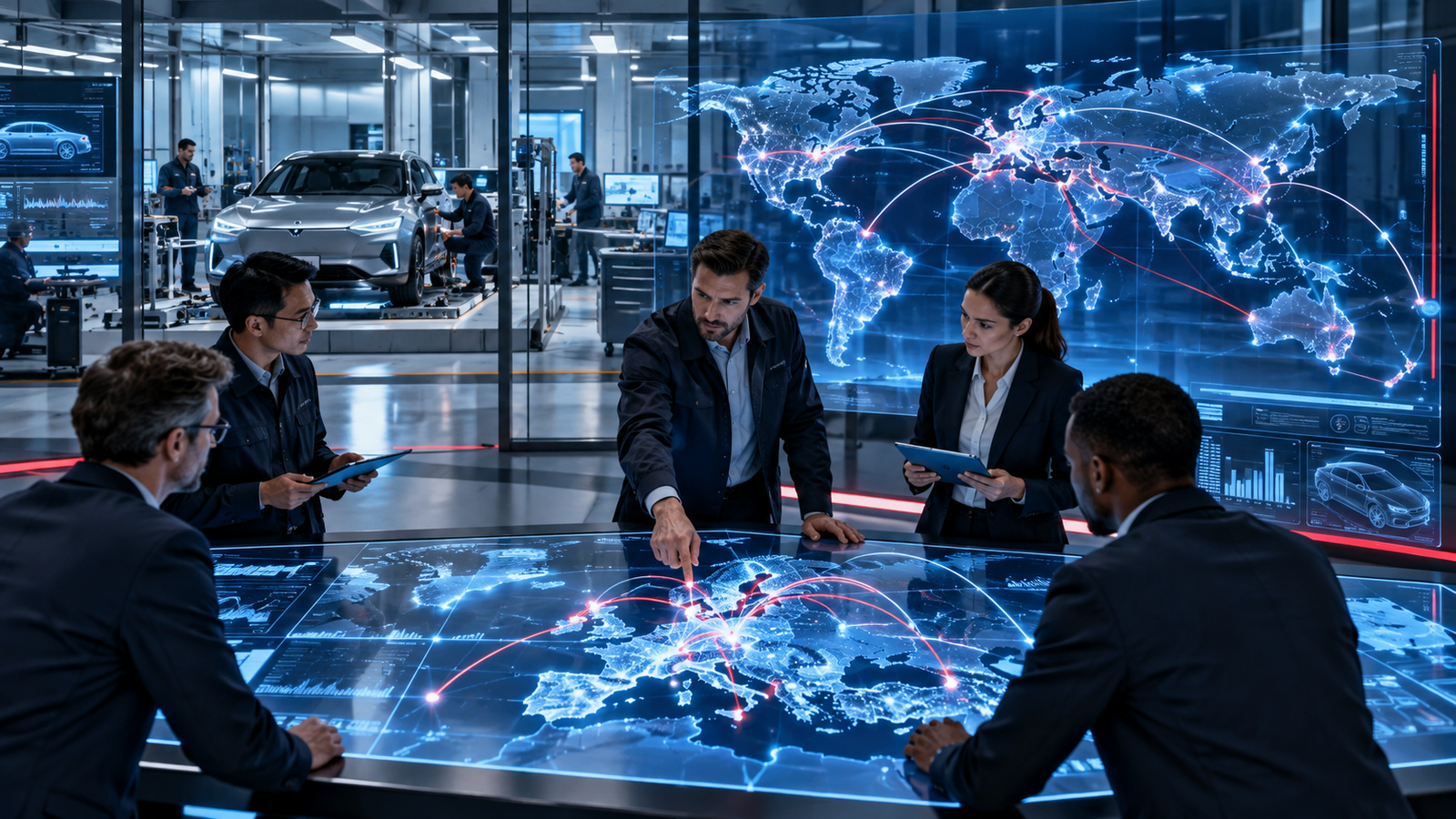 Global automotive technical service network and approval coordination
